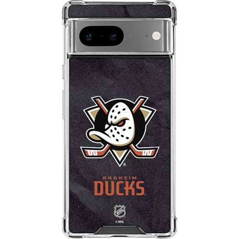 NHL Anaheim Ducks Distressed Google Pixel 8 Clear Case